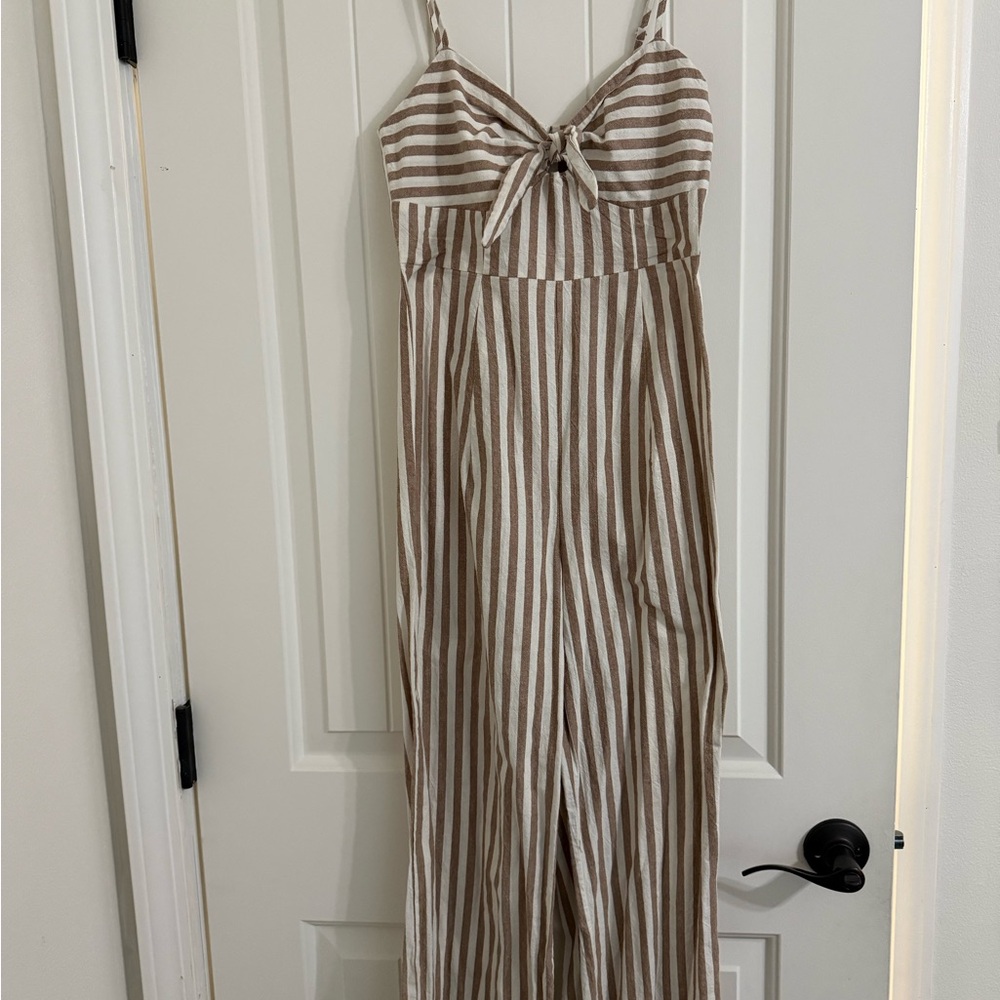 Nasty Gal Striped Jumpsuit